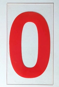 Plastic Plexiglass 10" Tall Marquee Sign Replacement Number 0 Letter O - Picture 1 of 3