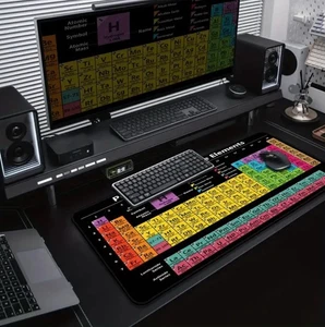 Periodensystem Tastaturmatte Pad 90cm x 40cm Computertisch Tastaturmatte Gaming - Bild 1 von 8