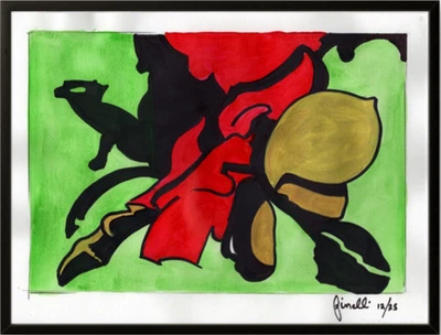 Arte Original Finelli 11x14 PINTURA EXPRESIONISMO ABSTRACTO Pintura OBRA DE ARTE G5J Foto 1 de 4