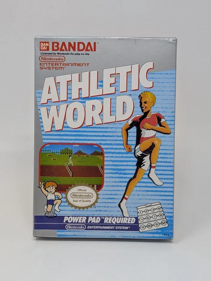 Athletic World (Nintendo NES) - CIB Complete Near Mint - Image 1 of 4