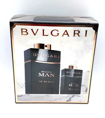 Bvlgari Man In Black Juego de Regalo de 2 Piezas para Hombres Eau de Parfum Spray 3.4 fl oz 0.5 OZ Foto 1 de 4