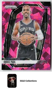 2024-25 Panini Prizm #132 Chris Paul Prizms Pink Ice San Antonio Spurs - Picture 1 of 2