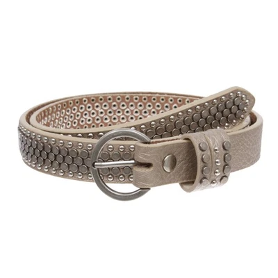 Женские заклепками ногтей головы круглый круг с заклепками узкие кожаные Jean ремень - Изображение 1 из 4