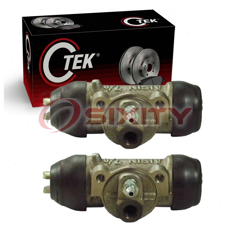 Cilindros de rueda de freno de tambor trasero centrados de 2 piezas para camioneta Toyota 1987-1995 derecha Foto 1 de 4