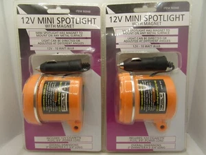 (2) Mini foco magnético Harbor Freight 12V ángulo ajustable enchufe de cigarrillo NUEVO - Imagen 1 de 6