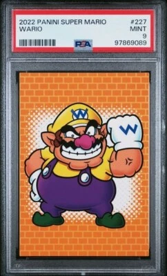 2022 Panini Super Mario Wario PSA 9 #227 - Nintendo Super Mario Bros - Image 1 of 2