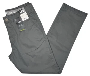 Lee #11710 NEW Men's Active Stretch Motion Flex Waistband Slim Straight Pants - Picture 1 of 3