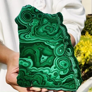 3.56LB Natural glossy Malachite transparent cluster rough mineral specimen - Picture 1 of 14