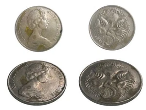 Moneta cinque centesimi 1976 australiana Elisabetta II Echidna unica emblema fauna selvatica - Foto 1 di 5