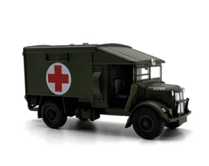1:76 Military Army Green K2 Ambulance Truck Vintage Model Diecast Metal Car - Picture 1 of 7
