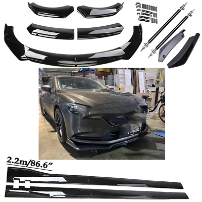 Front Bumper Spoiler Body Kit / Side Skirt/Strut Rods For Mazda 6 2003-2021 - Изображение 1 из 4
