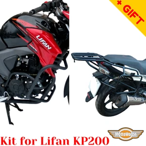 For Lifan KP 200 Crash bars Kit Lifan 200cc Luggage rack system for Monokey,Gift - Foto 1 di 12