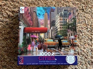 CEACO 1000 Piece Puzzle "Cities" by David Maclean - w/ Poster - Picture 1 of 2