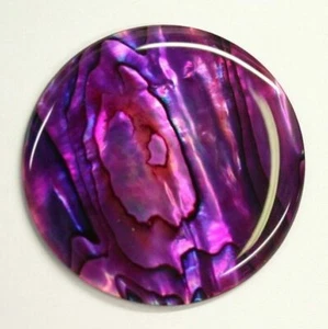 16mm Natural Paua Shell Purple Calibrated Round Cabochon Gemstones Gems Jewelry - Picture 1 of 1