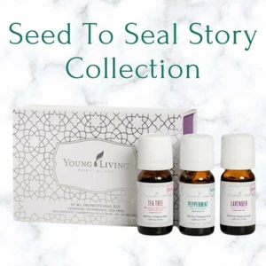 Young Living Seed To Seal Story Collection - Peppermint, Tea Tree & Lavender - Picture 1 of 1