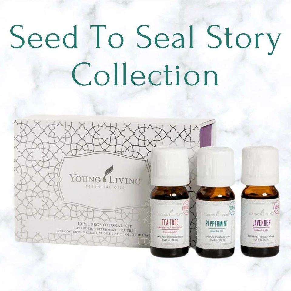 Young Living Seed To Seal Story Collection - Peppermint, Tea Tree & Lavender - Image 1 of 1