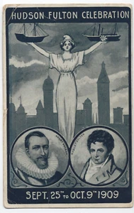 1909 Hudson Fulton Celebration Expo Advertising Postcard [y1232] - Picture 1 of 2