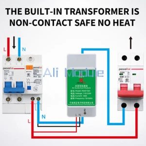 6 in 1 Tuya Einphasig AC Elektro Hutschiene Wifi Smart kWh Energie Leistungsmesser - Bild 1 von 6
