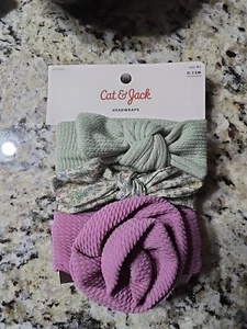 Baby Cat & Jack Headwraps baby girl - 0-12m Or 12m-5T New With Packaging - Picture 1 of 2