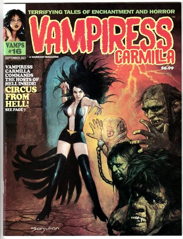 VAMPIRESS CARMILLA MAGAZINE #16 SEPT 2023 NM 9.4 (UNREAD) WARRANT PUB VAMPIRELLA Cover