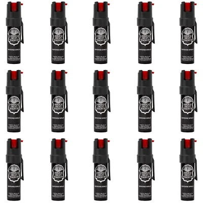 15 PACK Police Magnum pepper spray 3/4oz ounce Pocket Clip Security Protection