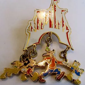 Fabuloso 5 pines Disney WDW Magic Kingdom Castle Blanco Colgante - Imagen 1 de 1
