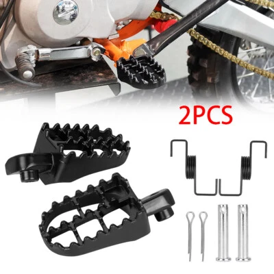2x estriberas pedal almohadilla grasa ancha reposapiés para Kawasaki KX250 KLX110 KX80 KDX200 Foto 1 de 4