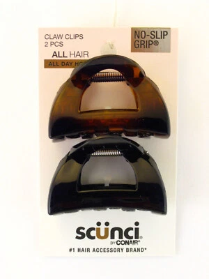 SCUNCI NO SLIP GRIP 5.5 CM JAW HAIR CLIPS - 2 PCS. (37168) - Image 1 of 4