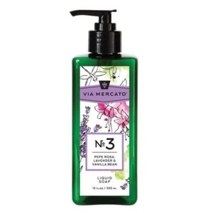 Via Mercato Liquid Hand Soap - 12 fl oz - No.3 Pepe Rosa, Lavender, Vanilla Bean - Picture 1 of 1