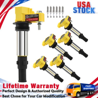 For (2004-2009) Cadillac CTS SRX STS 3.6L V6 D510A Ignition Coils & Spark Plugs — 第 1/4 张图片