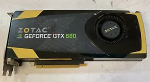 ZOTAC NVIDIA GeForce GTX 680 4GB DDR5 256BIT Dual Slot 29A-IN255-000ZT -P7B - Picture 1 of 5