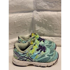 Asics Tri 10 TS Noosa Sneakers Toddler Girls Size 5 C524N Blue Green - Picture 1 of 8