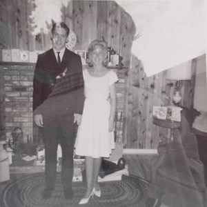 Foto De Colección Extraña Doble Exposición Linda Pareja Mujer Hombre Surrealista Encontrado Arte - Imagen 1 de 5