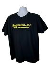 Official Magnum P.I. Private Investigator Fear the Mustache black t-shirt  XL