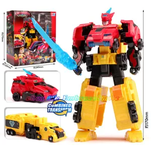 Quantum Heroes Dinoster Guardians Raptor Tron 2-StepTransform Robot Figura Giocattolo - Foto 1 di 9