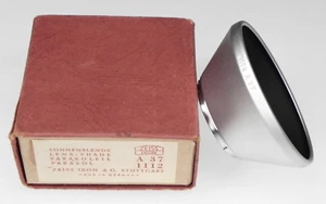 Zeiss Chrome 1112 37mm slip-on hood .......... Minty w/Box - Picture 1 of 6