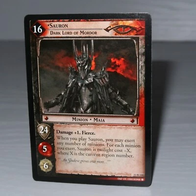 The Lord of the Rings TCG 13R140 Sauron (Dark Lord of Mordor) 13R141 Sceptre - Image 1 of 4