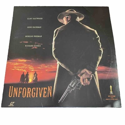 Unforgiven Best Picture 1992 Laser Disc Eastwood, Hackman, Freeman Rated R - Image 1 of 2