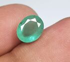 1,95 Karat natürlicher smaragdgrüner sambischer ovaler Form reichgrün AA + glänzende lose Edelsteine