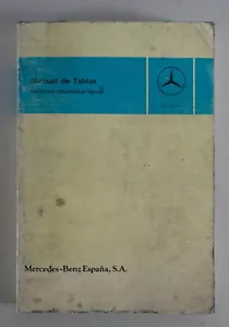 Manual De Tablas Mercedes Benz Transporter MB 100 ,140 ,180 ,L407D,L608D 1989 - Imagen 1 de 4