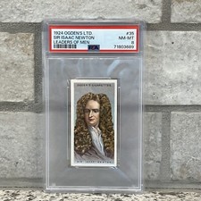 SIR ISAAC NEWTON 1924 Ogden’s Leaders Of Men #35 PSA 8 NM-MT