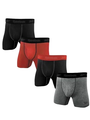 Cuecas boxer masculinas Reebok Speedwick Performance Training 4 peças vermelho/preto/cinza - 2XL - Imagem 1 de 4