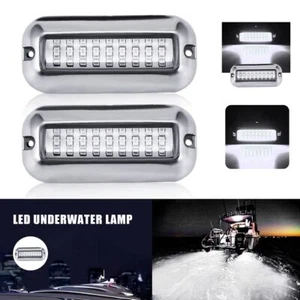 Barco submarino blanco 27LED para luces de popa marina pontón de acero inoxidable 316 - Imagen 1 de 13