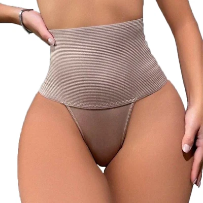 Women Tummy Control Thong Shapewear Seamless Thong Panties Body Shaper Underwear - Image 1 of 4
