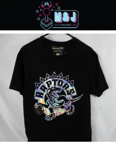 Mitchell & Ness Toronto Raptors Size M Tshirt Brand New No Tags Shinny Print  - Picture 1 of 6