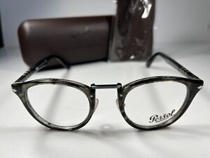 😎 New Persol 3107-V Eyeglasses 1020 Grey Frames Typewriter Edition 47/22/145