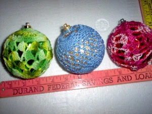 New, hand crochet Christmas ornaments covers #3 - Picture 1 of 4