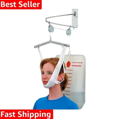 Portable Cervical Neck Traction Device for Migraine & Back Pain Relief at Home - Image 1 of 4