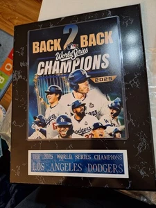 2025 World Series Dodgers 12x15 Plaque w/ 8x10 Picture, 2x8 Engraved Plate #5 - Picture 1 of 1