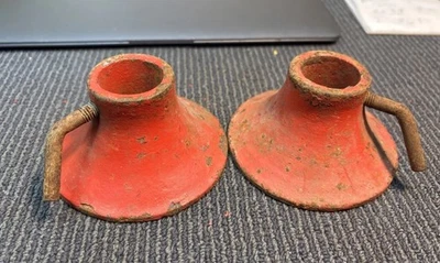 Vintage matching Large Barbell collars for 1” weight plates weights - Image 1 of 4